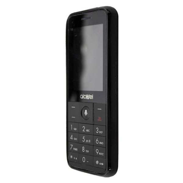 Mjukt TPU-skal för Alcatel 3088 / 3088X, stöttåligt, lätt och flexibelt – svart färg Svart