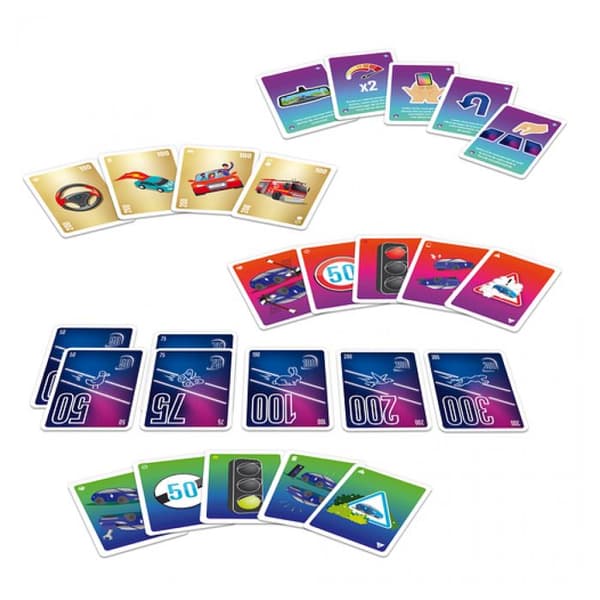 Mille Bornes Rush - Spel Flerfärgad