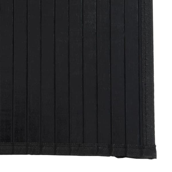 Matta - VIDAXL - Rektangulär - Svart - 60x100 cm - Modern bambu svart