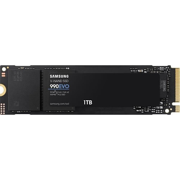 SAMSUNG SSD Intern 990 EVO 1 To NVMe M.2 PCIe 4.0 x 4 - 5000 Mo/s - MZ-V9E1T0BW