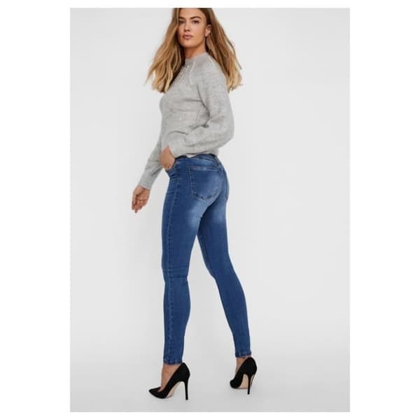 Slim jeans - VERO MODA - Dam - Standard storlek - Blå Blå S