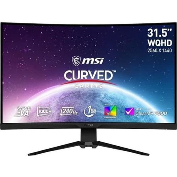 MSI MAG 325CQRXFDE, 80 cm (31,5 tum) 240 Hz, WQHD, VA - DP, 2x HDMI, USB-C