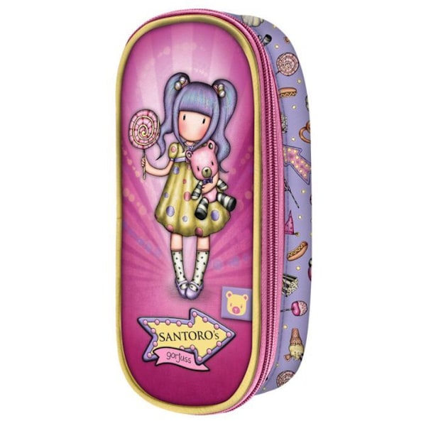 Safta förvaringsväska - 384GJ22 - Gorjuss Första pris skolkit Lila (10 x 23 x 6 cm)
