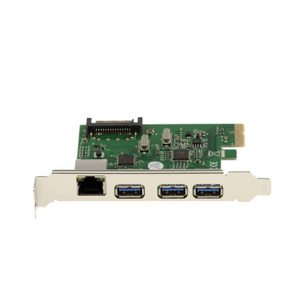 PCIe USB3 (3 portar) och GIGABIT ethernet (1 port) styrkort - PCI EXPRESS x1