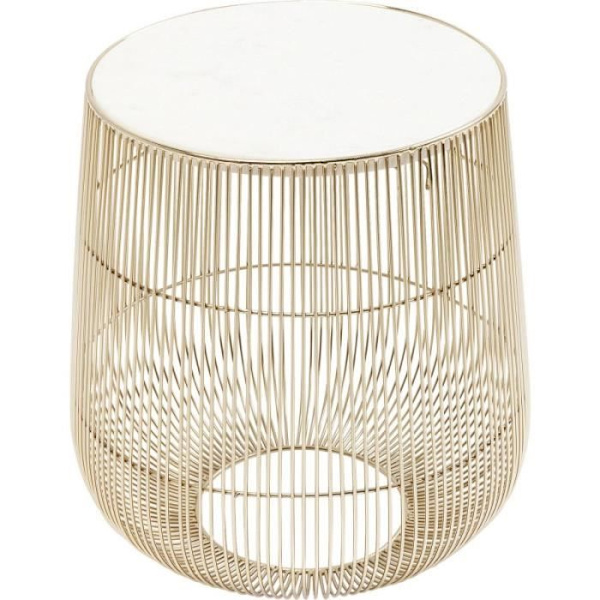 Bordstablett Beam guld marmor vit 32cm Kare Design Vit