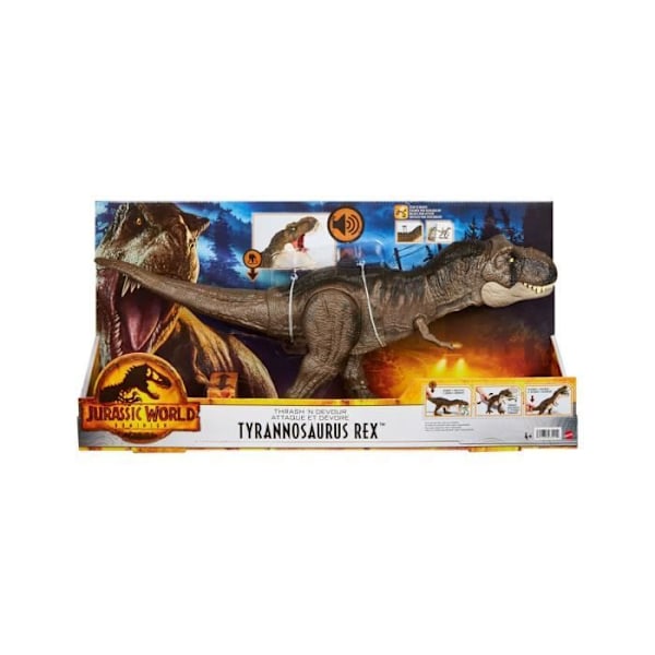 Mattel - Jurassic World: The World After - Thrash 'n Devour Tyrannosaurus Rex Figure