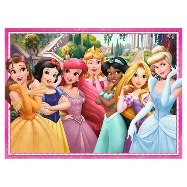 Pussel 100 bitar XXL - Disney Prinsessor Ros