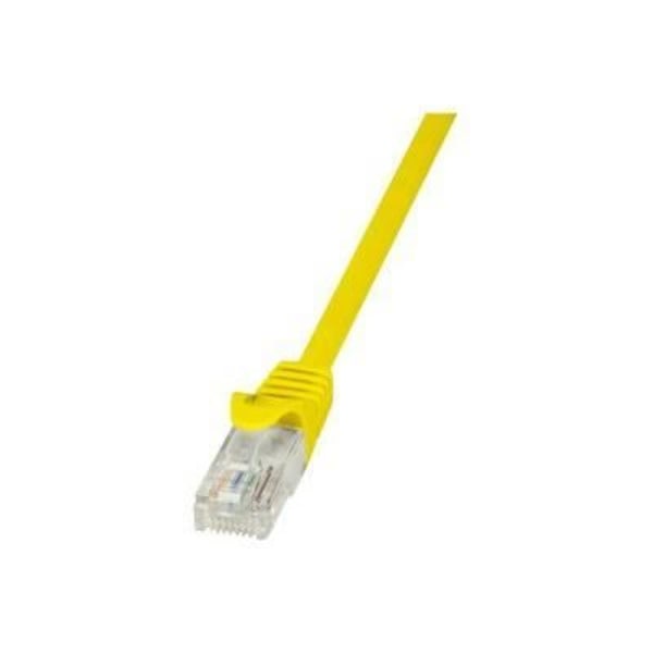 LOGILINK nätverkskabel - CAT 5e - Gul - 1m - CCAW-ledare