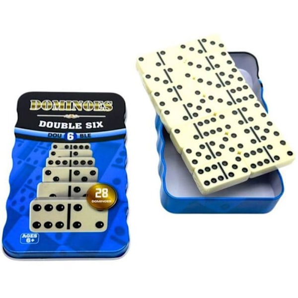 Mallette - coffret multi-jeux Leantoys Klassiska domino, familjelogik, 28 kuber