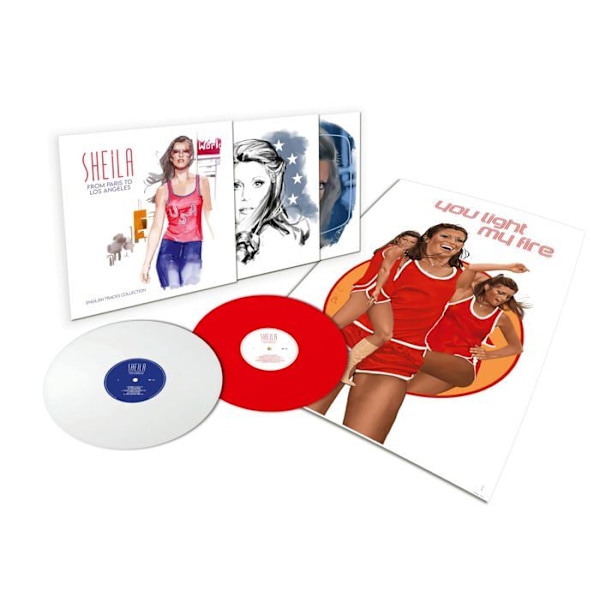 Vinylsamling Warner Från Paris Till Los Angeles / English Tracks Collection Limited Edition Red and White Vinyl