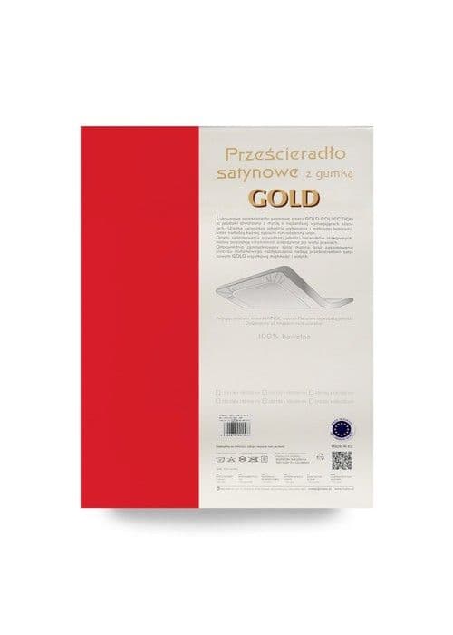 Drap-housse satin 220x200x25, röd_20, MATEX