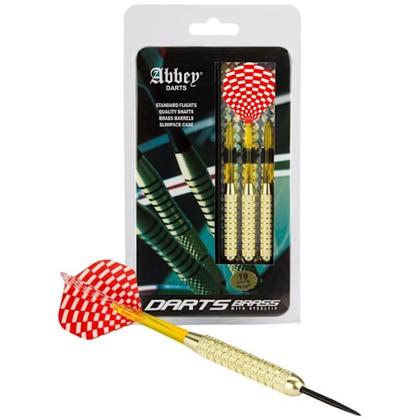 Abbey Dart pilar Mässing stål spets vikt 19 gr