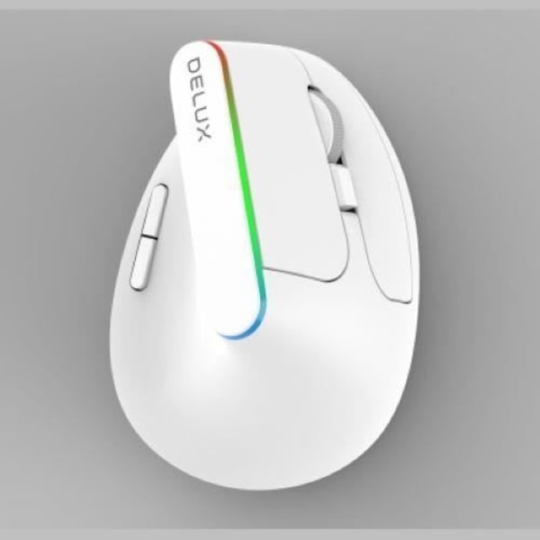 Trådlös Optisk RGB-mus M618DB-RGB-VIT Delux VIT