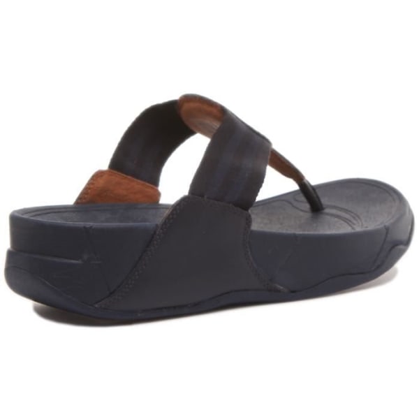 FitFlop Walkstar Lädersandal för kvinnor - Midnatt - Vid klack Midnatt 36