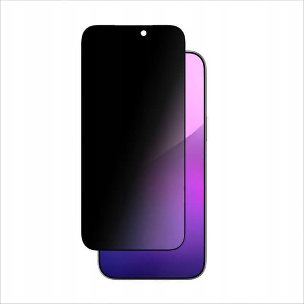 Skyddsglas för telefon - iPhone 17 Pro - Integritet - Härdat glas - Lila
