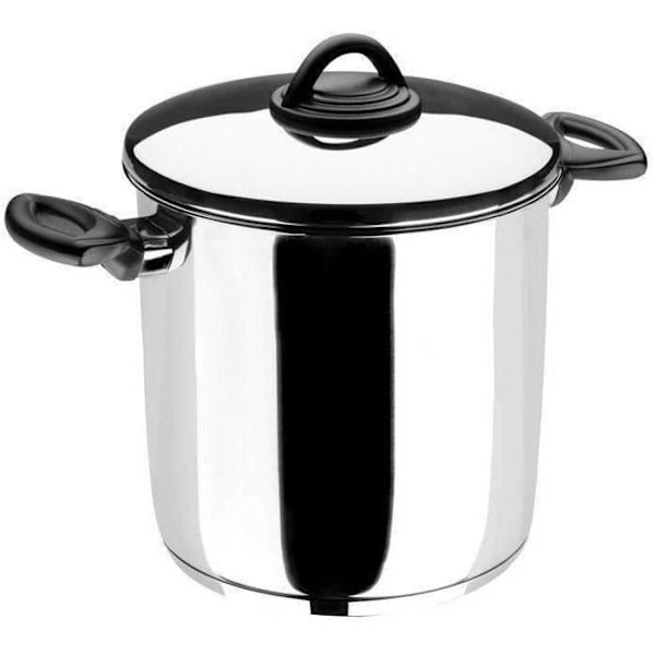 Studio D hög gryta: 24 cm + lock - rostfritt stål Rostfritt stål