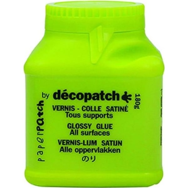 Paperpatch Lim DECOPATCH - Limlack för papper - 180g - Transparent - Vattentålig