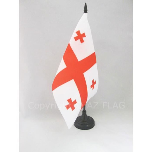 Georgia bordsflagga 21x14cm - georgisk hög kvalitet