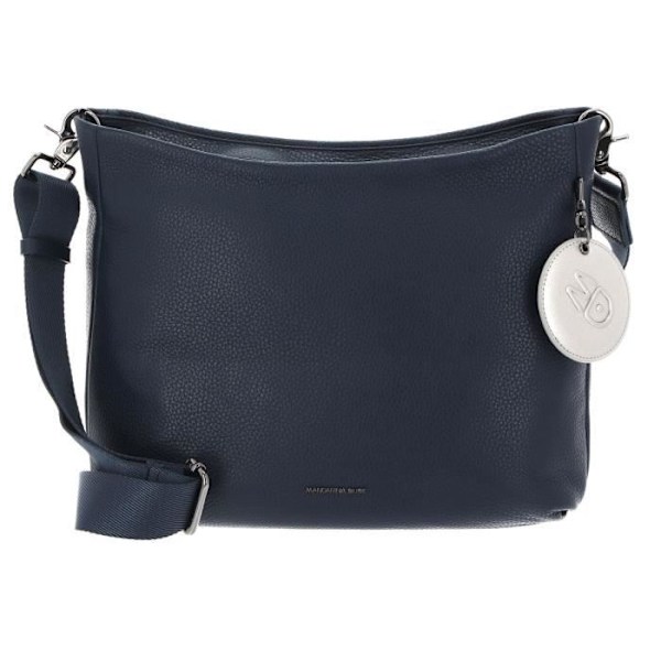 Axelväska - MANDARINA DUCK - Mellow Leather Crossover - 100% läder - Blå - 27x32x15 cm Blå