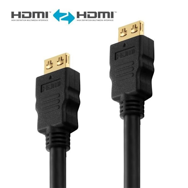 Purelink PI1005-100 HDMI-kabel halogenfri LSZH 10m svart