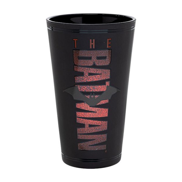 Batman Black and Red dricksglas - PALADONE - 400 ml - Batman licens Flerfärgad