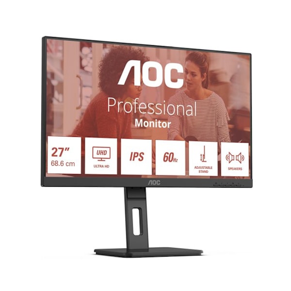 AOC U27E3UF Svart