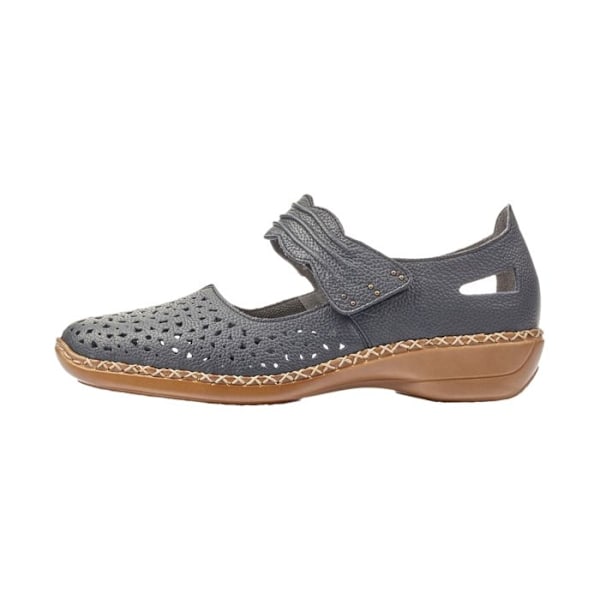 Sandaler - RIEKER - 41399-14 - Blå - Läder - Platt Klack Blå 39