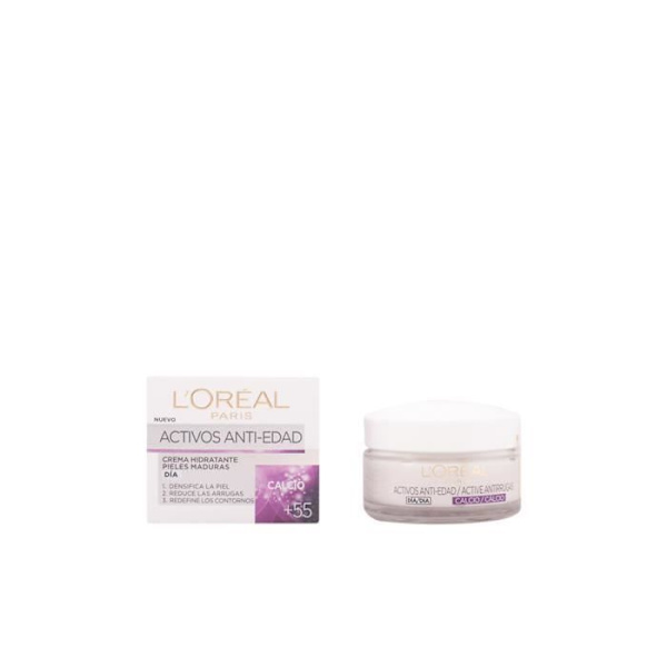 Eau de toilette L'Oreal Make Up ANTI-ARRUGAS EXPERT CALCIO +55 crema 50 ml kvinnor