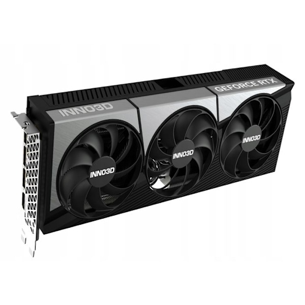 Grafikkort - INNO3D - GeForce RTX 5080 X3 OC - 16GB GDDR7 - DLSS 4 - PCI Express 5.0 Svart, Grå