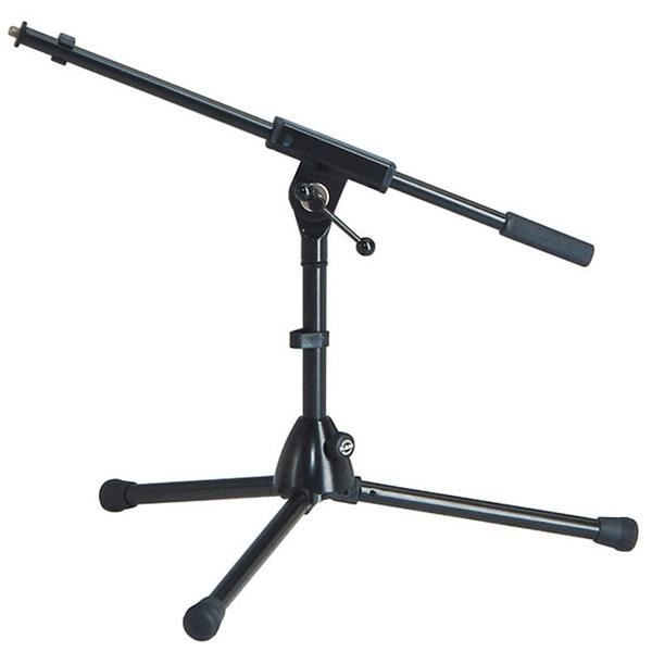 Lågt mikrofonstativ - NUMARK - Modell 259/1B - Höjd 305 mm - Bom 525 mm - Vikt 1,8 kg Svart