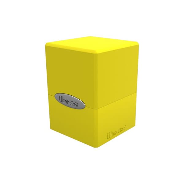 Ultra Pro - Deck Box Cube i Satin - Citron Gul Färg