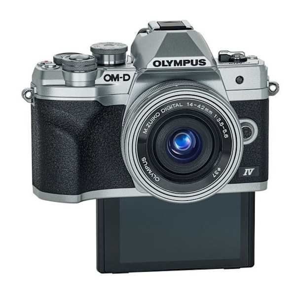 Kamera - Olympus - OM-D E-M10 Mark IV - 20 MP - 5-axlig stabilisator - Uppfällbar LCD-skärm