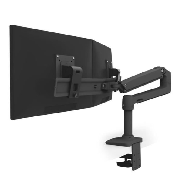 ERGOTRON LX Skrivbord Dual Direct Arm Monitor Mount - För 2 LCD-skärmar - Mattsvart - Skärmstorlek: upp till 25"