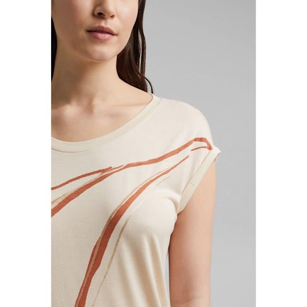 Esprit kollektion T-shirt - 021EO1K309 - Esprit T-shirt dam Cream Beige jag