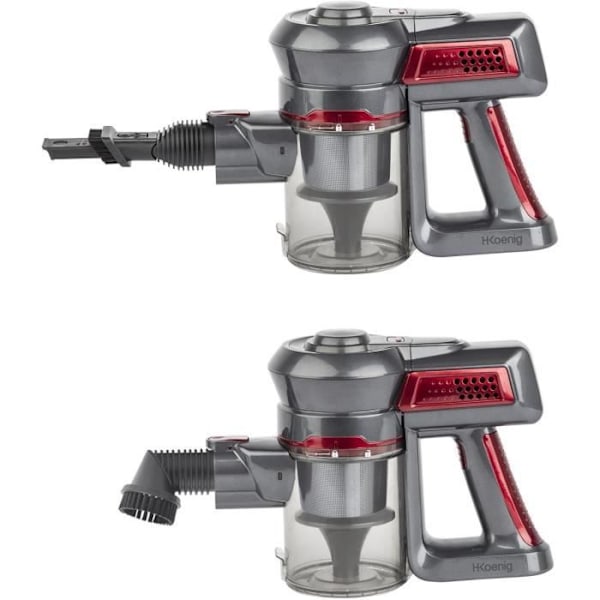 PowerClean 2-i-1 sladdlös stickdammsugare - H.KOENIG - UP600 - 2 hastigheter - Effekt 150W
