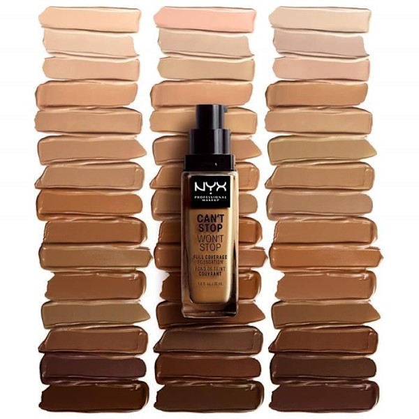 Foundation - NYX Professional Makeup - Can't Stop Won't Stop - Varm karamell - Långvarig - Vegetabilisk varm karamell
