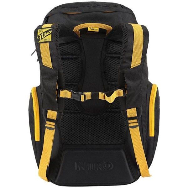 Ryggsäck - Nitro - Weekender 42L - Svart - 100% Polyester - Unisex svart, gul