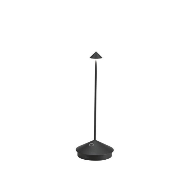 Bordslampa - Uppladdningsbar bärbar lampa - IP54 - Trådlös dimbar LED - Svart - 29 cm - Pina - Zafferano