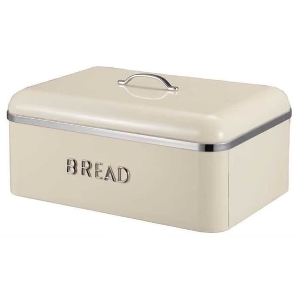 Brödlåda - METLEX - MX-1614CR - Kolstål - Gräddemalj - Silverfinish Kräm, Silver