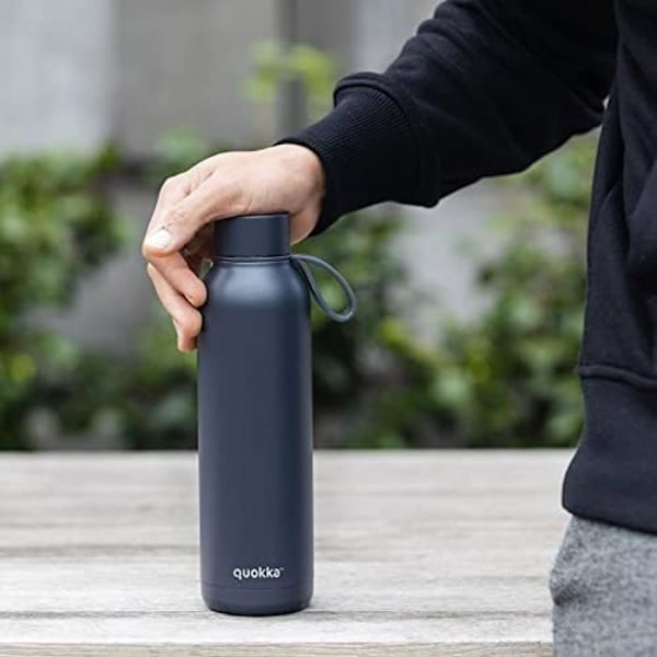 Flaska - QUOKKA - SOLID MED SLATE STÖD - Rostfritt stål - 630 ml - Isolerad under vakuum Skiffer