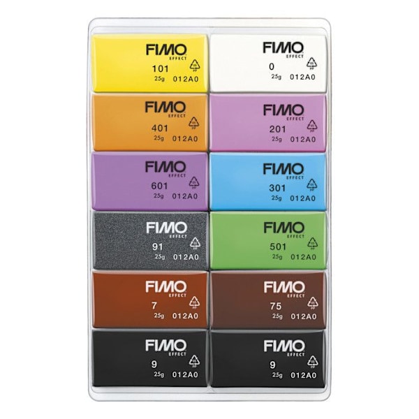 Fimo Paste Box - Mixing Pearls - 8 x 25 g/ 2 x 57 g - 10 st 9 olika färger med klassiska eller 