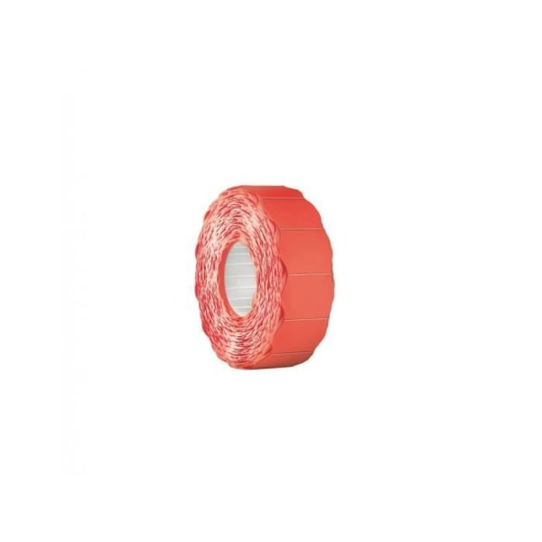Meto etikett 22 x 12 mm - Neonröd - 1 linje - permanenta klister