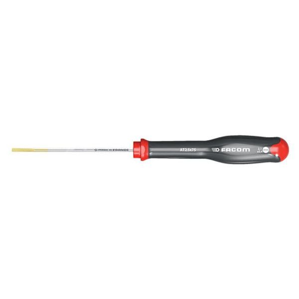 Skruvmejsel - FACOM - AT2.5x75 - 2,5x75mm - Elektrisk skydd: Ja - Soft Grip