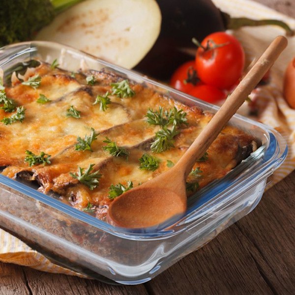 Relaxdays gratängform, 2 storlekar, glas, ugn, för lasagne, gratäng, tiramisu, diskmaskinssäker, genomskinlig transparent