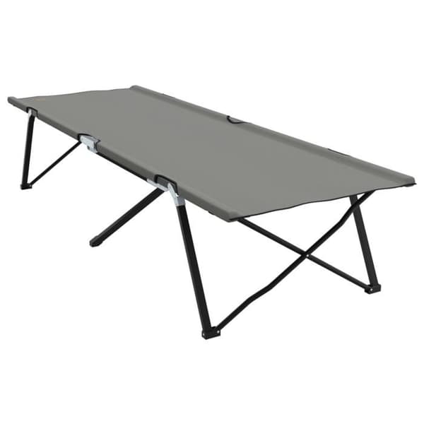 Fällbar solbädd - Grå - Oxford 600D - Metallram - 1 plats, 100 kg max Grå