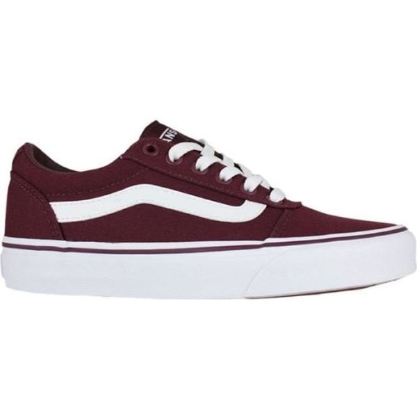 VANS Ward Canvas Burgundy Sneaker - Dam - Läder - Snören Röd 39