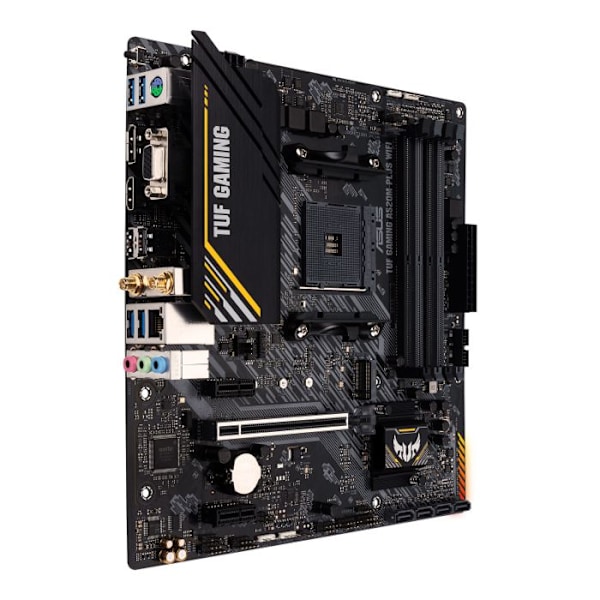 Moderkort - ASUS - TUF GAMING A520M-PLUS - Socket AM4 - Wi-Fi 802.11ac - ATX