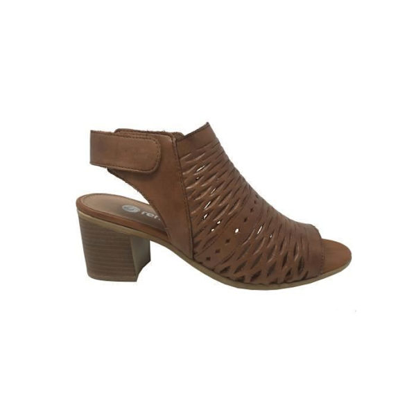 Kilsandal REONTE D2170 - Läder - Kil - Brun - Dam kastanj 37