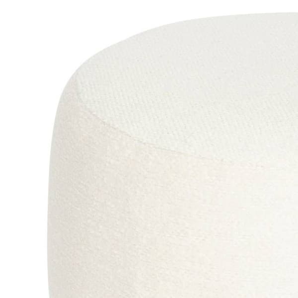 Puff boucle Amea vit D39cm - Atmosphera Inredningsdesigner Vit