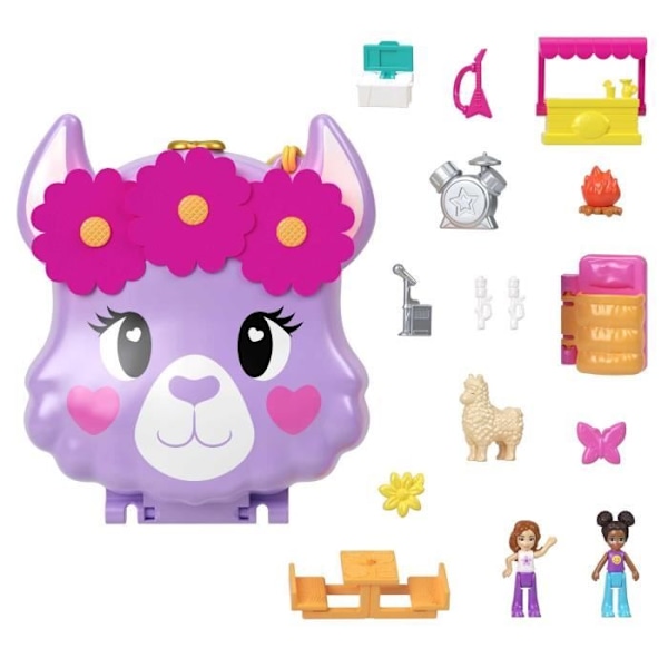 Polly Pocket-Adventures of the Lama Box Set HKV33 Flerfärgad